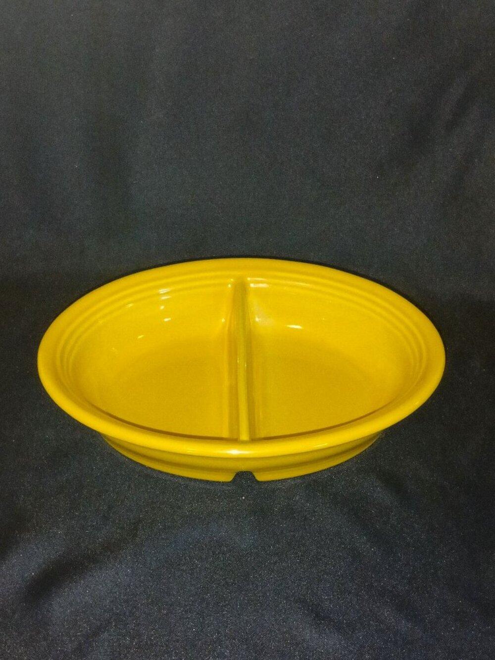 Fiesta Sunflower Divided Oval Serving Vegetabe Bowl